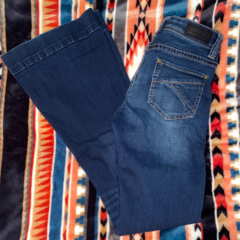 Rock & Roll Dark Trouser Jeans - 26x32